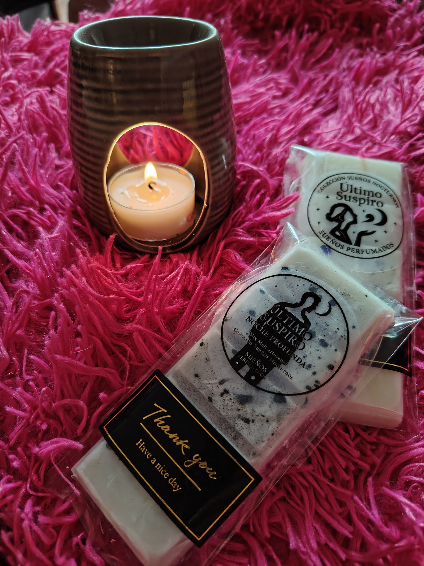 Último Suspiro · Pack de Wax Melts + Quemador | Edición Nocturna