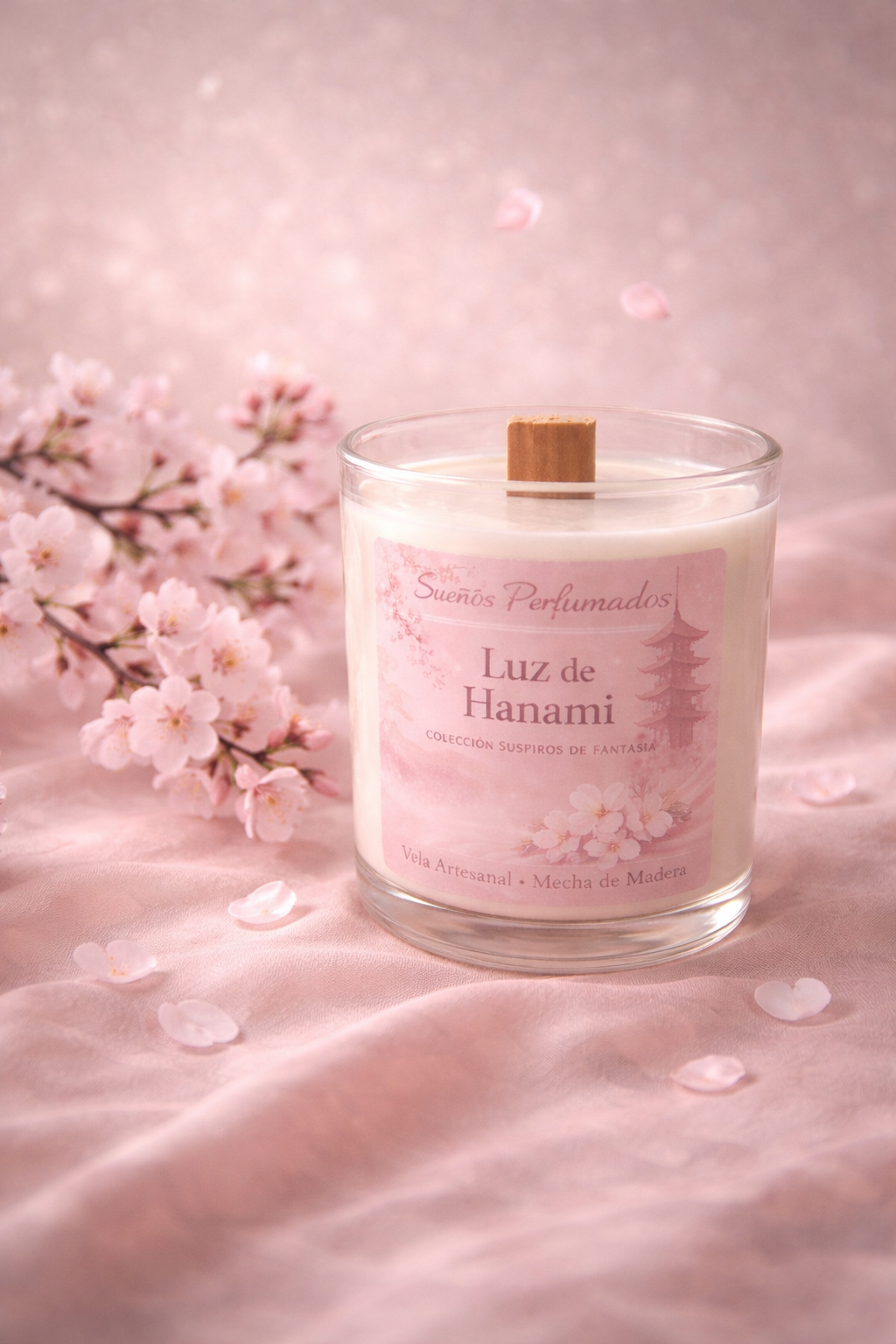 Luz de Hanami – Flor de cerezo y bambú