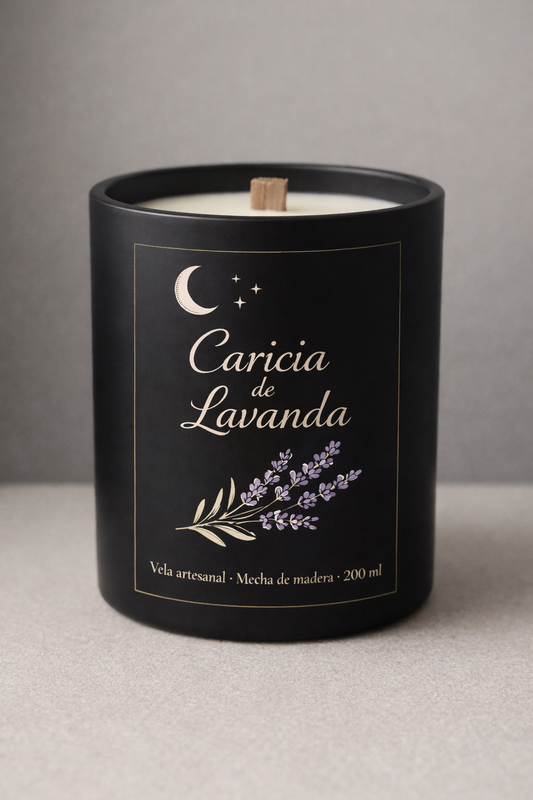 Caricia de Lavanda · Vela aromática artesanal (200 ml)