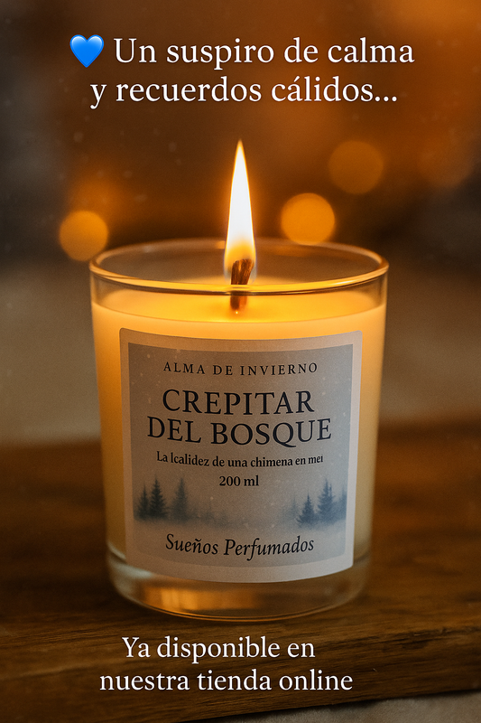 Crepitar del bosque  Vela artesanal