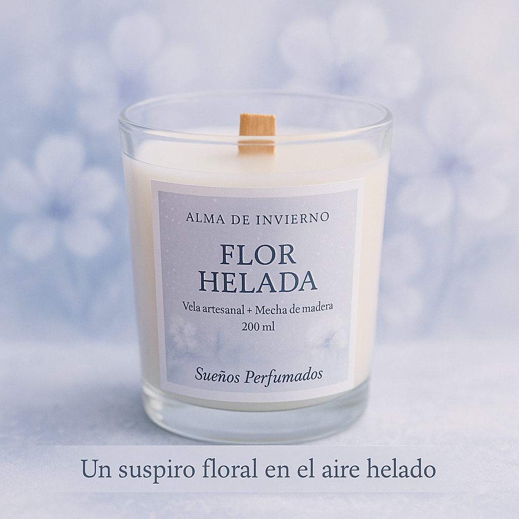 Flor helada vela