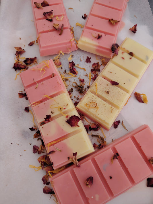 Wax melts caprichos de seda y frambuesa fragancia dulce premium de cera de soja